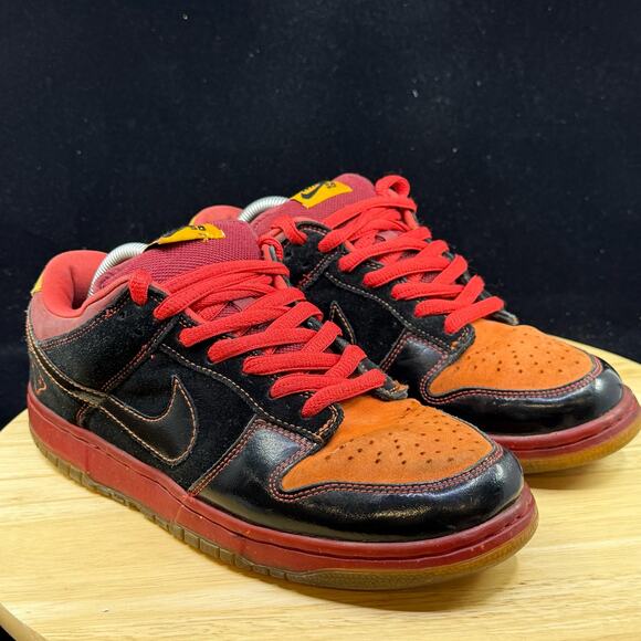 Nike Dunk Premium SB Low Hawaii Size 9 313170-003 Black Orange OG Rare Men Skate - Picture 4 of 11